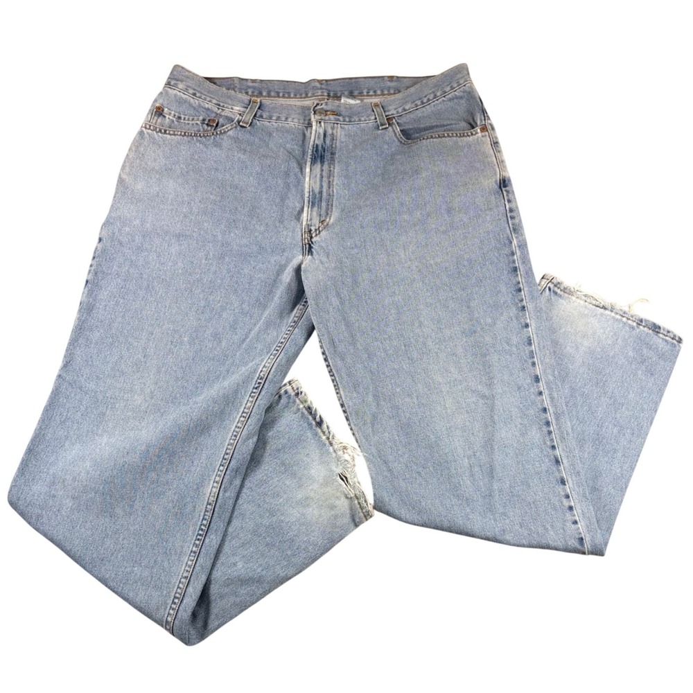 Levi's Jeans 550 Relaxed Fit Mens 40x34 Light Wash Blue Cotton Denim Casual 90s